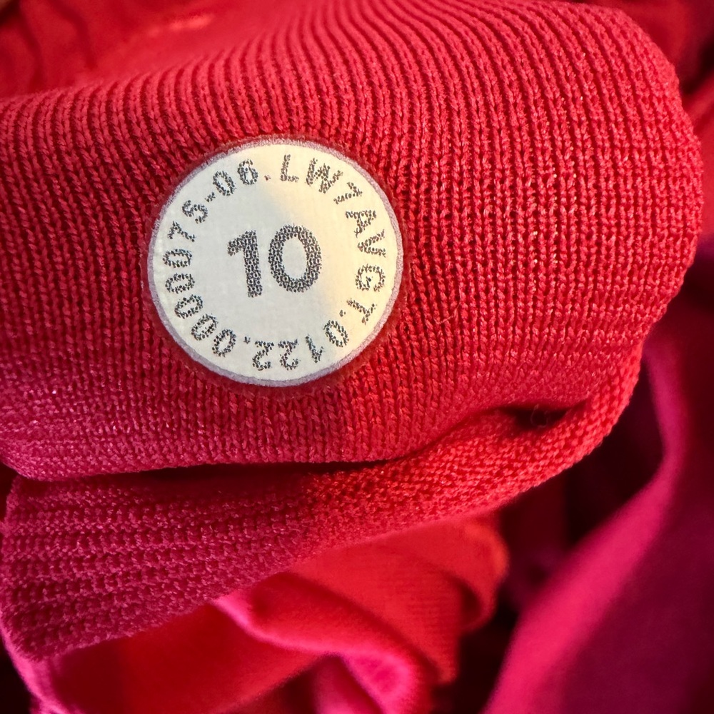 lululemon Red speed up running shorts built in liner SZ 10 hottie hot - Picture 8 of 9
